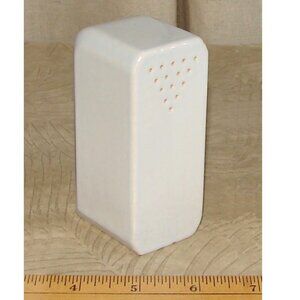 Vtg Single SALT/PEPPER SHAKER, 1950s Porcelain, Stove-Top Art Deco Replacement